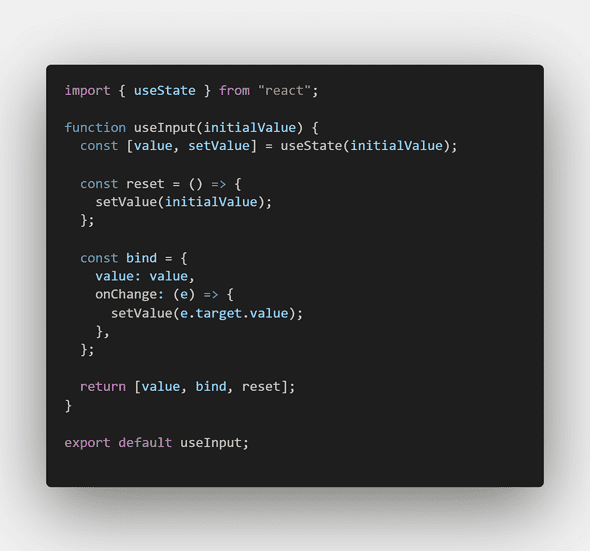 useInput final