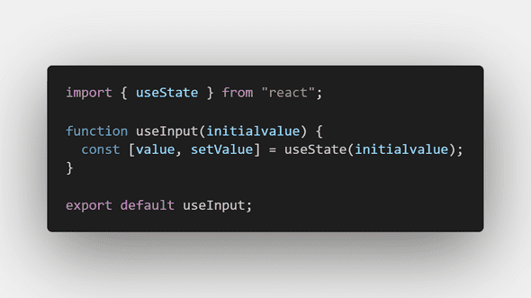 useInput nitial